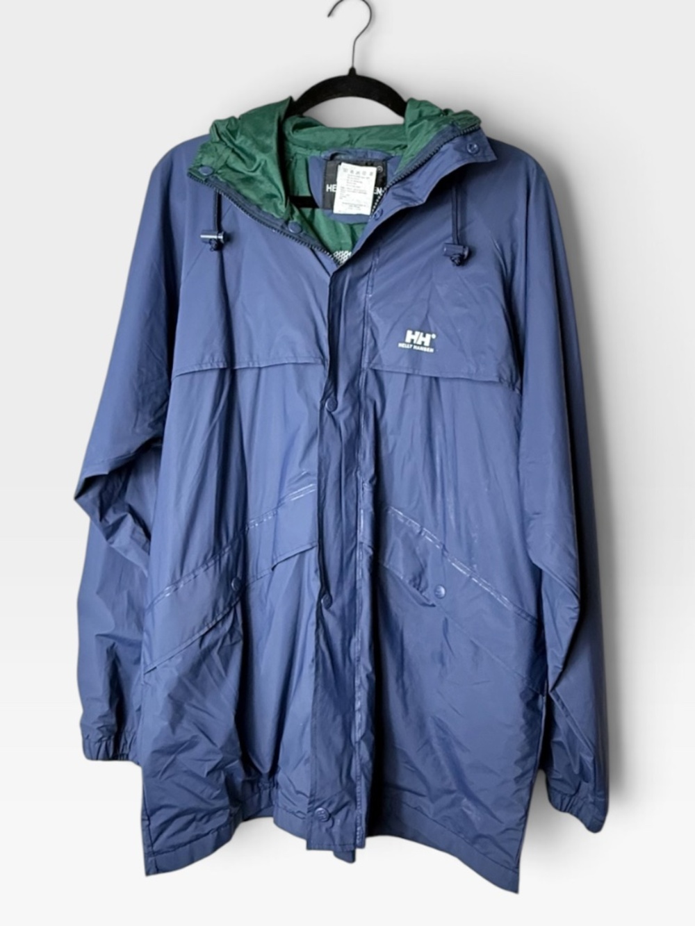 Helly Hansen Men's Rain Jacket Size 3x Blue Green Windbreaker (W)